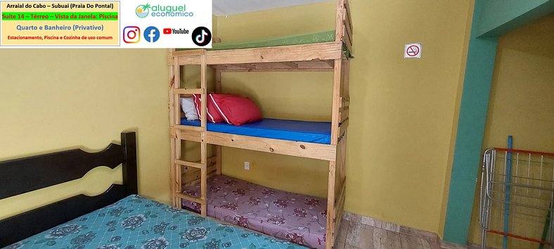 Subuai Village - Suite 14 - Arraial do Cabo - Economic Renta