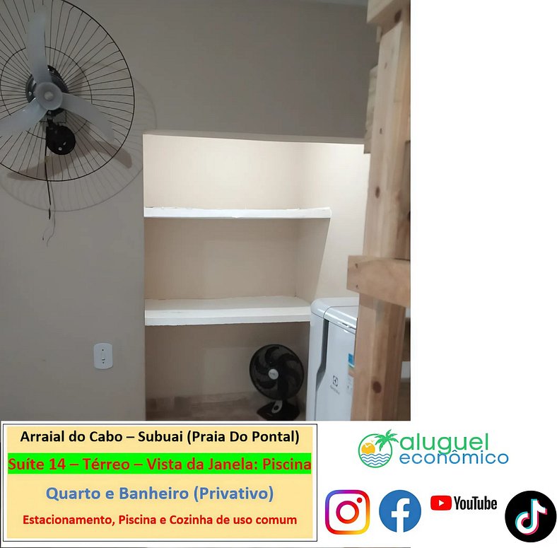 Subuai Village - Suite 14 - Arraial do Cabo - Economic Renta