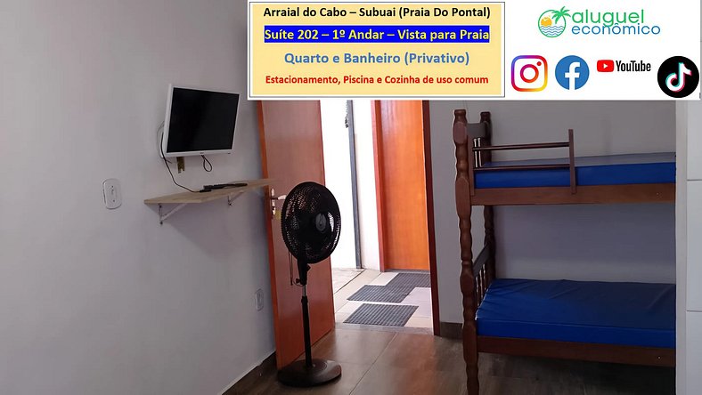 Subuai Village - Suite 202 - Arraial do Cabo - Alquiler Econ