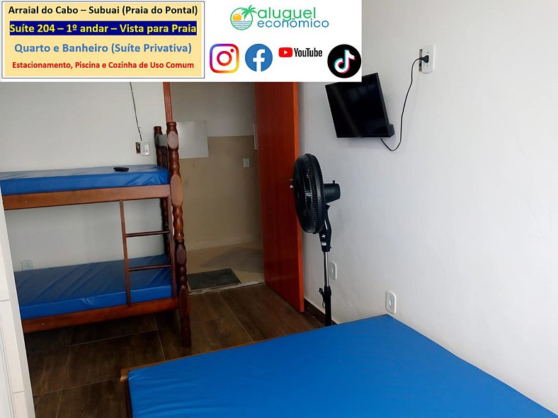 Subuai Village - Suite 204 - Arraial do Cabo - Alquiler Econ