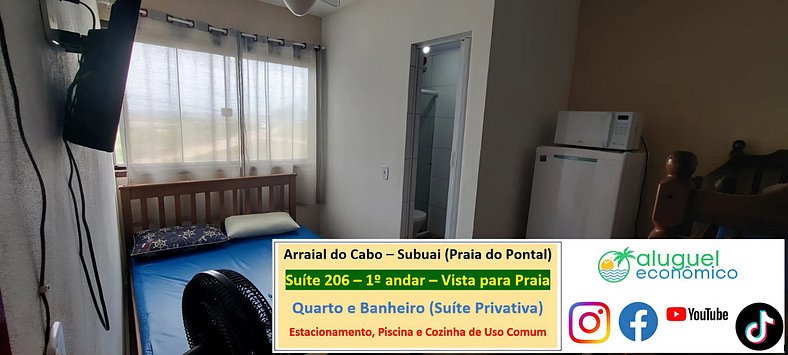 Subuai Village - Suite 206 - Arraial do Cabo - Economic Rent