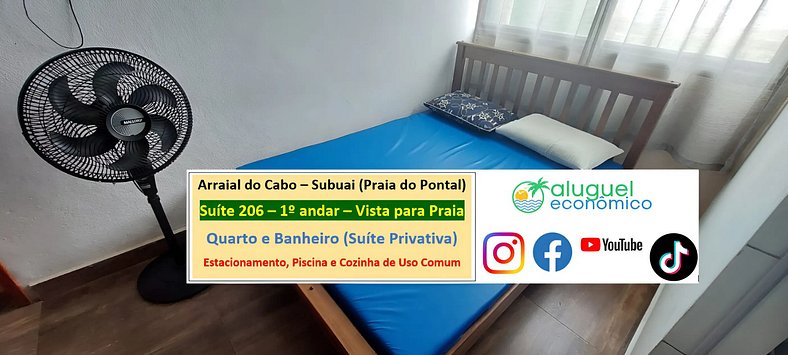 Subuai Village - Suite 206 - Arraial do Cabo - Economic Rent