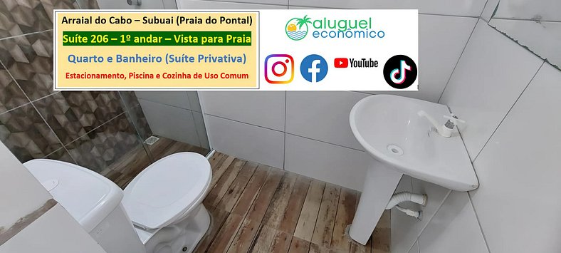 Subuai Village - Suite 206 - Arraial do Cabo - Economic Rent