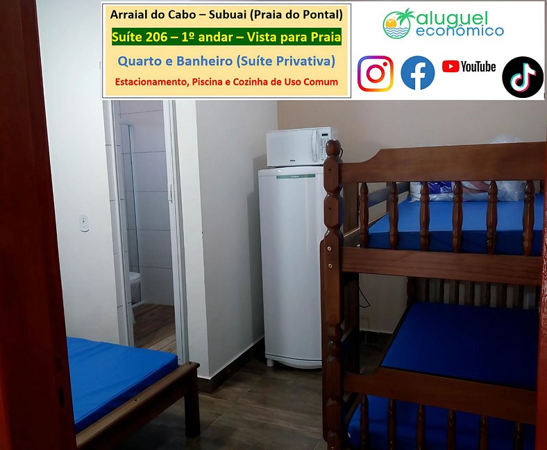 Subuai Village - Suite 206 - Arraial do Cabo - Economic Rent