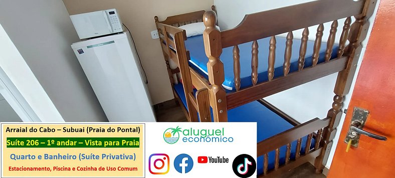 Subuai Village - Suite 206 - Arraial do Cabo - Economic Rent