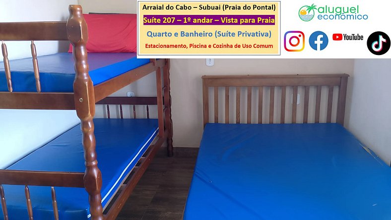 Subuai Village - Suite 207 - Arraial do Cabo - Economic Rent