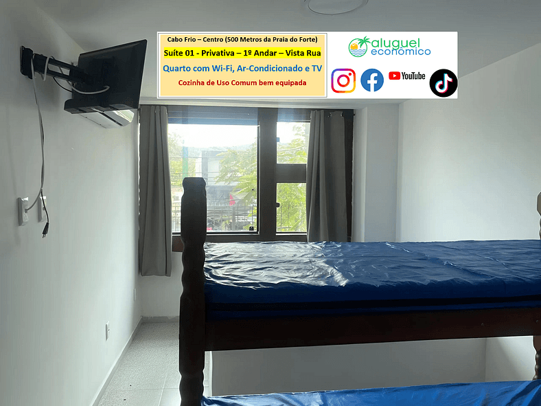 Suite 01 - Cabo Frio - Center - Galeria Êxito