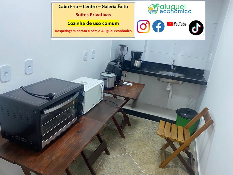 Suite 01 - Cabo Frio - Center - Galeria Êxito