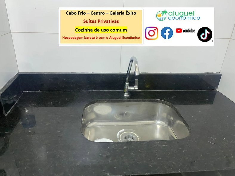 Suite 01 - Cabo Frio - Center - Galeria Êxito