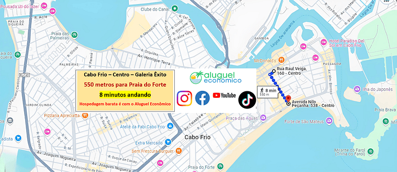 Suíte 01 - Cabo Frio - Centro - Galeria Êxito - Aluguel Econ