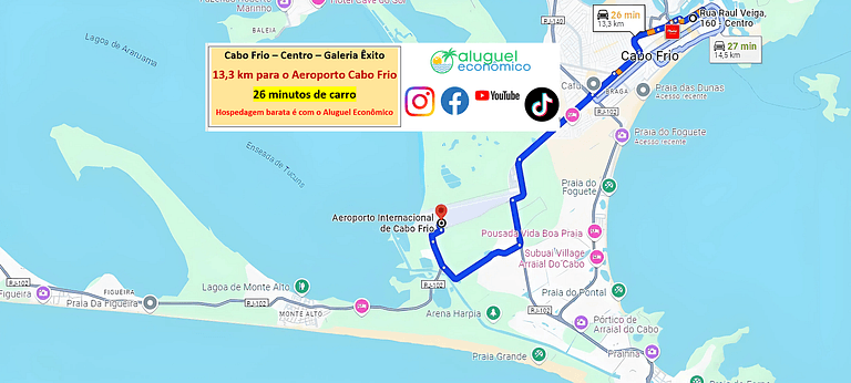 Suíte 02 - Cabo Frio - Centro - Galeria Êxito - Aluguel Econ