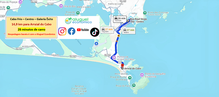 Suíte 02 - Cabo Frio - Centro - Galeria Êxito - Aluguel Econ