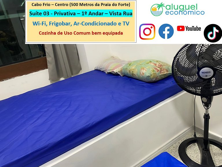 Suite 03 - Cabo Frio - Center - Galeria Êxito