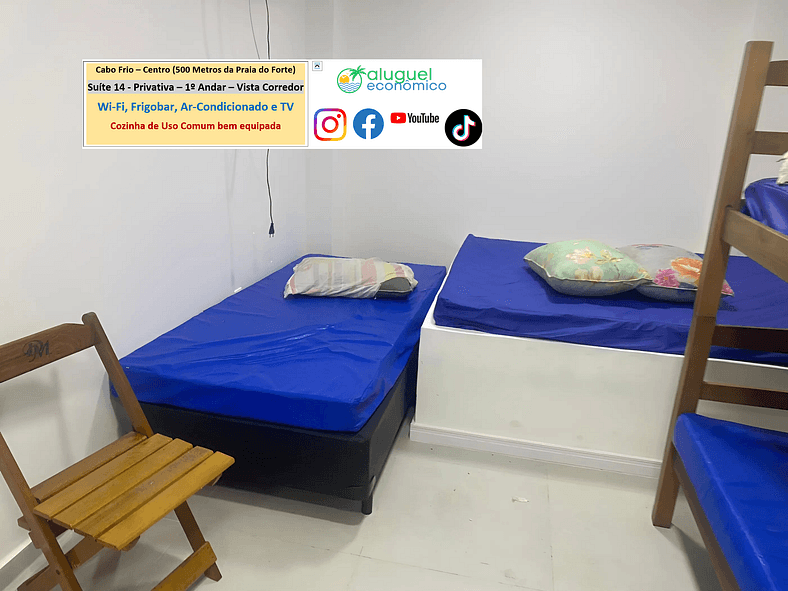 Suite 14 - Cabo Frio - Center - Galeria Êxito