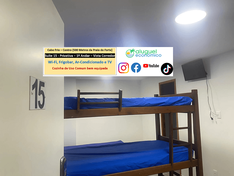 Suite 15 - Cabo Frio - Center - Galeria Êxito