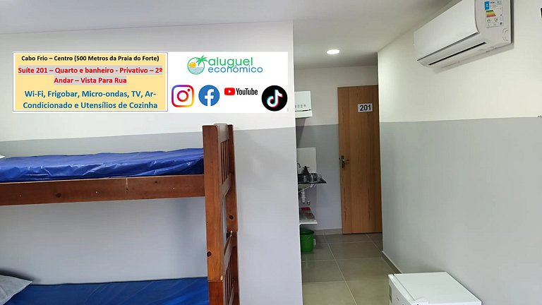 Suite 201 - Cabo Frio - Center - Galeria Êxito