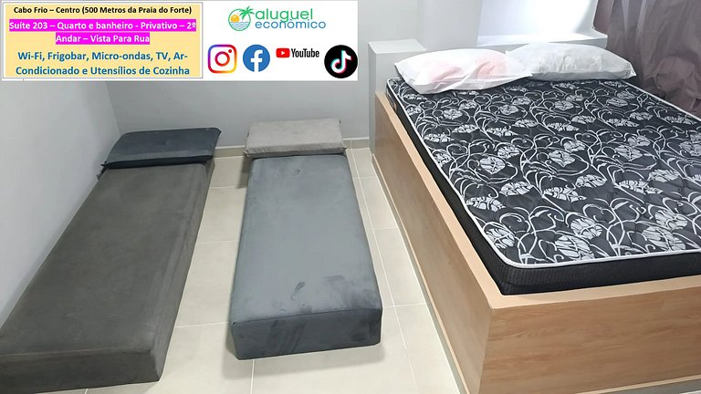 Suite 203 - Cabo Frio - Center - Galeria Êxito