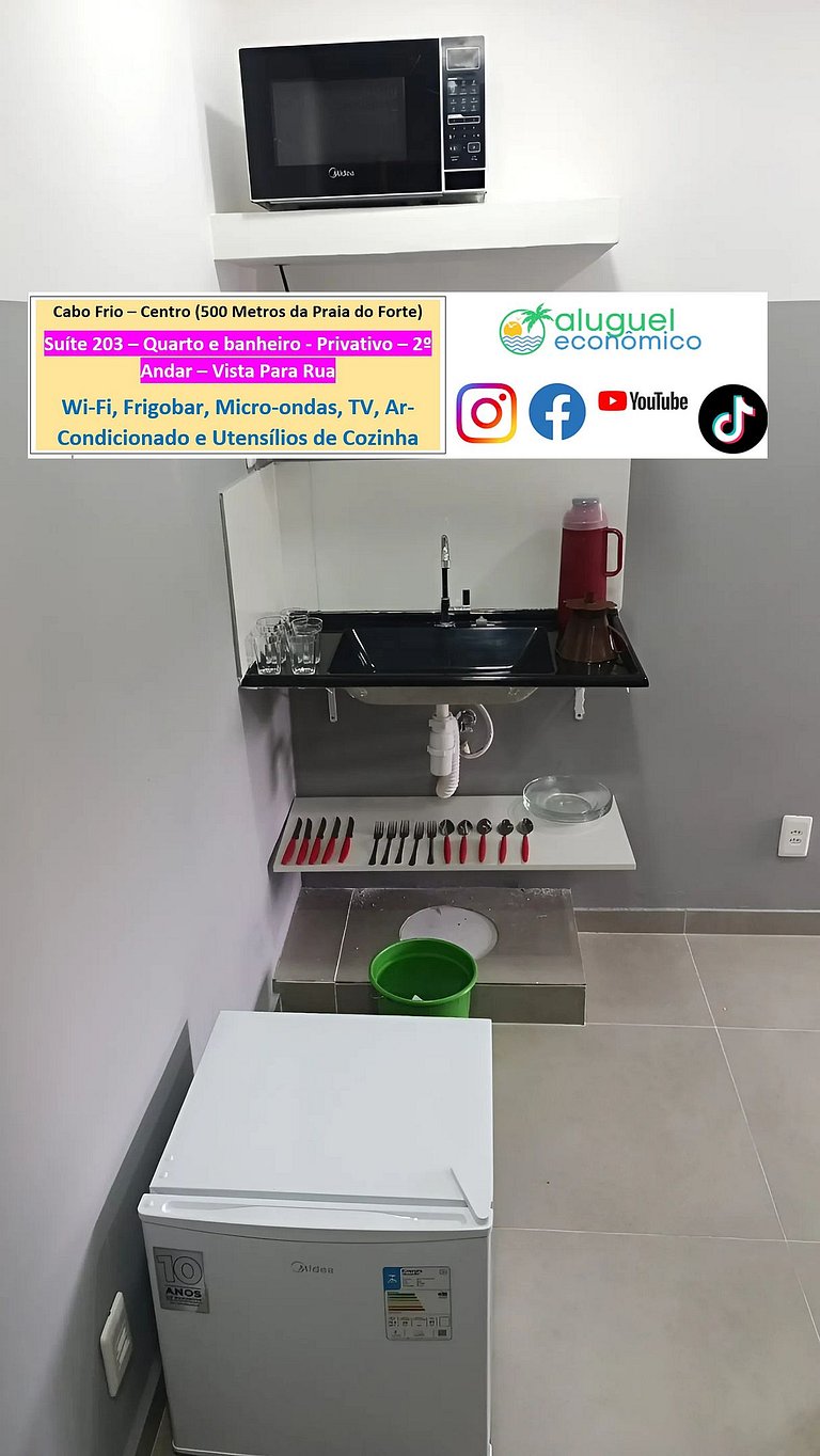 Suite 203 - Cabo Frio - Center - Galeria Êxito