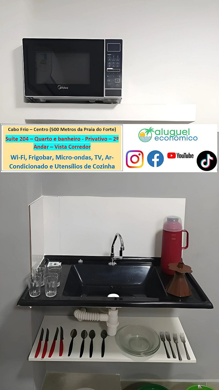 Suite 204 - Cabo Frio - Center - Galeria Êxito