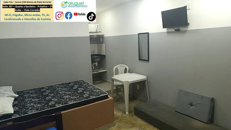 Suite 207 - Cabo Frio - Center - Galeria Êxito