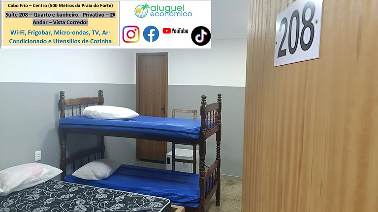 Suite 208 - Cabo Frio - Center - Galeria Êxito