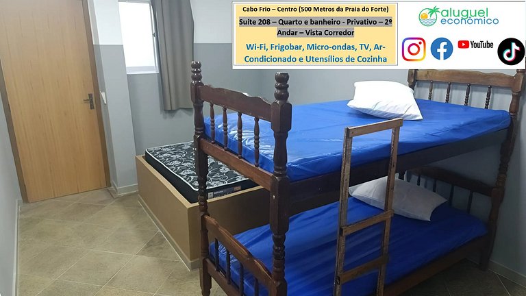 Suite 208 - Cabo Frio - Center - Galeria Êxito