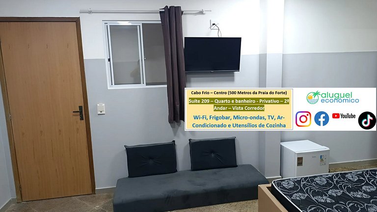 Suite 209 - Cabo Frio - Center - Galeria Êxito