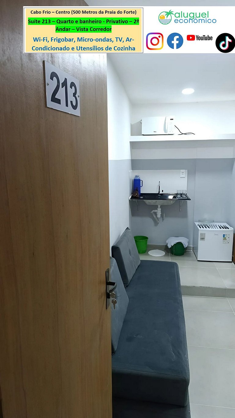 Suite 213 - Cabo Frio - Center - Galeria Êxito