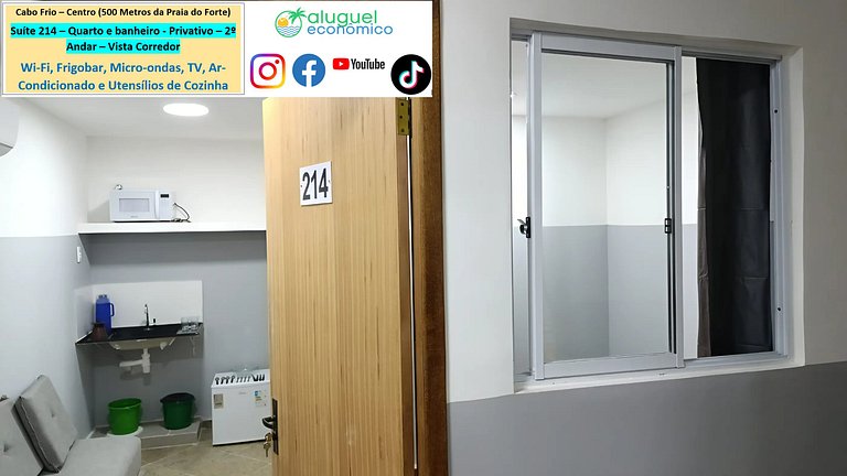 Suite 214 - Cabo Frio - Center - Galeria Êxito