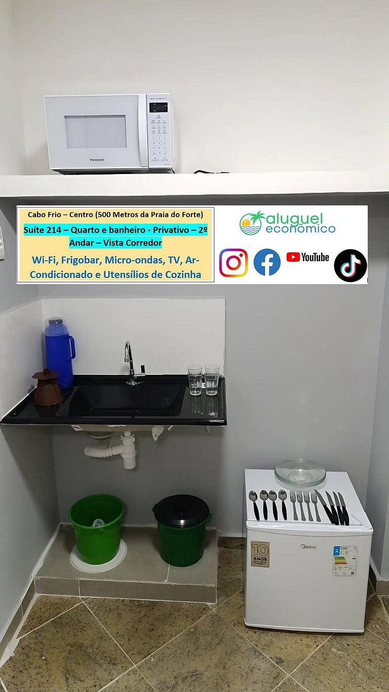 Suite 214 - Cabo Frio - Center - Galeria Êxito