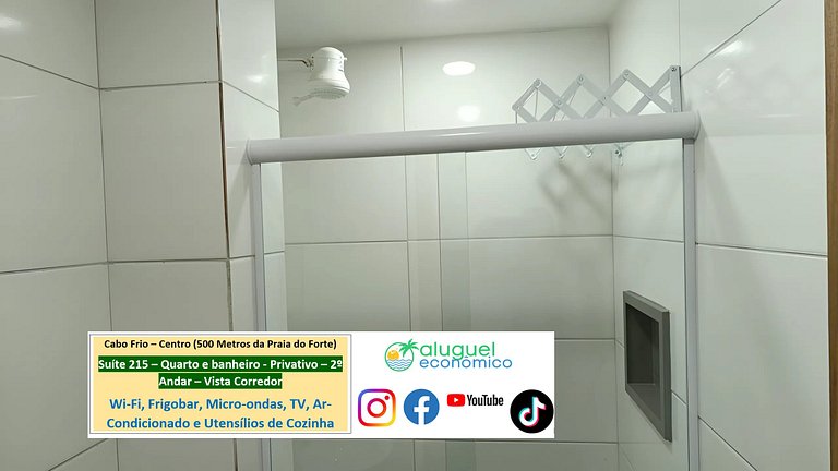 Suíte 215 - Cabo Frio - Centro - Galeria Êxito - Aluguel Eco