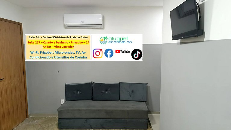 Suite 217 - Cabo Frio - Center - Galeria Êxito