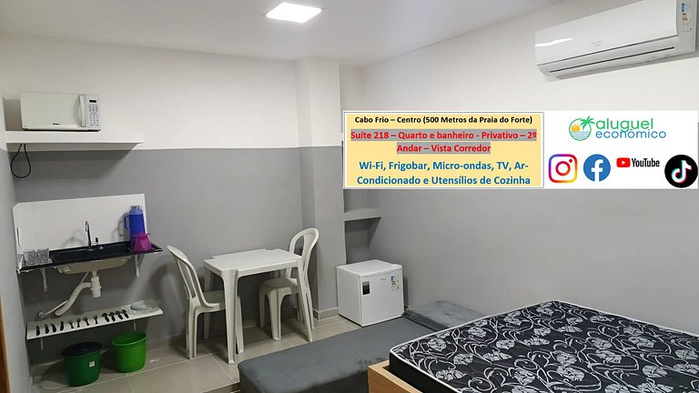 Suite 218 - Cabo Frio - Center - Galeria Êxito