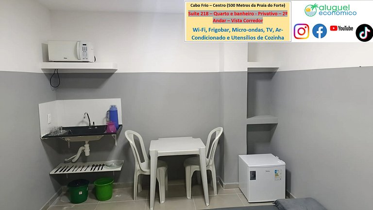 Suite 218 - Cabo Frio - Center - Galeria Êxito