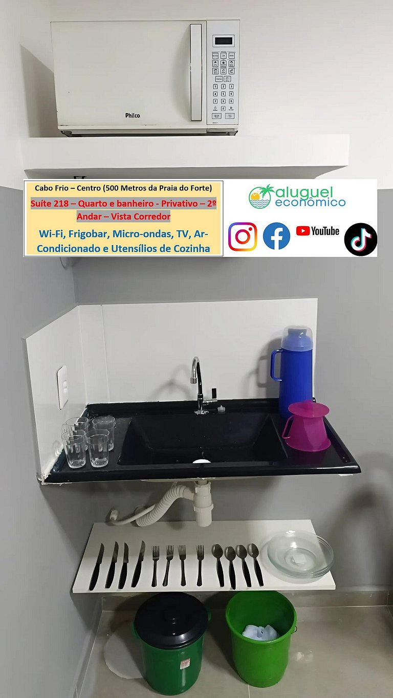 Suite 218 - Cabo Frio - Center - Galeria Êxito