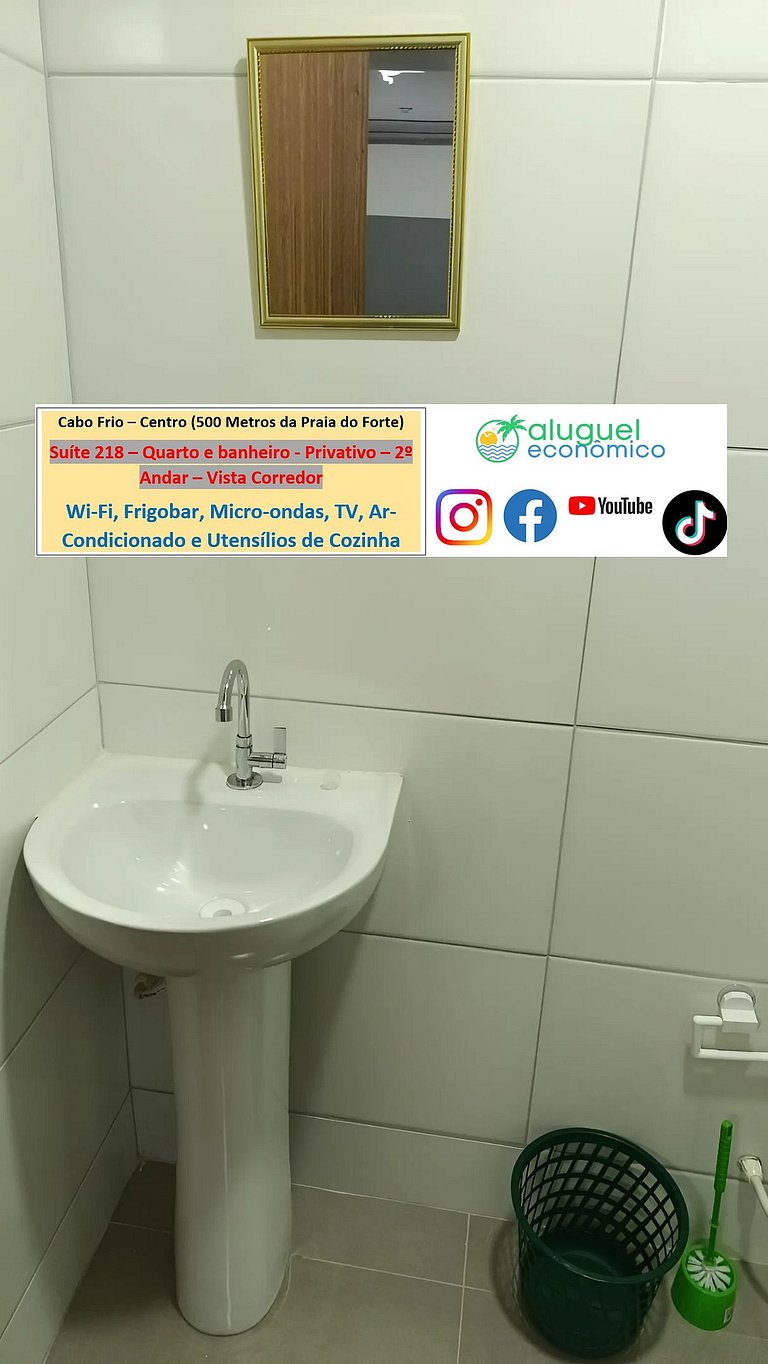 Suite 218 - Cabo Frio - Center - Galeria Êxito